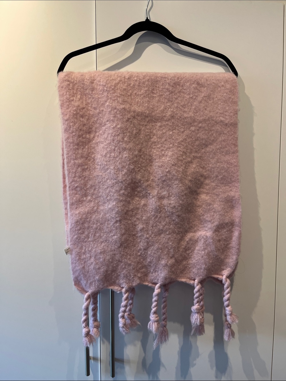 Big soft pink scarf!